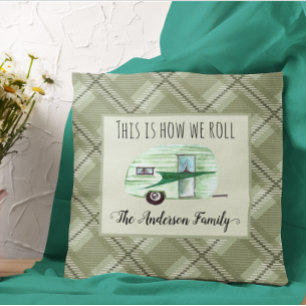 RV Photo Personalised Camper Trailer Custom Cushion