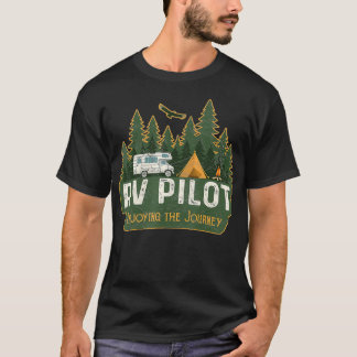 RV Pilot Camping  Motorhome Travel Vacation Gift T-Shirt