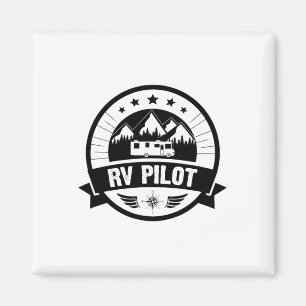 Rv Pilot Funny Motorhome Rv Travel For Men Women Magnet