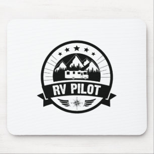 Rv Pilot Funny Motorhome Rv Travel For Men Women  Mouse Pad