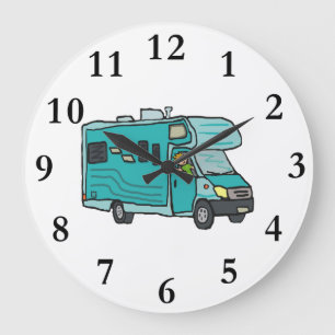 RV Recreational Vehicle Large Clock