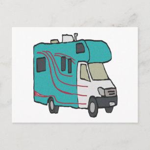 RV Recreational Vehicle Postcard