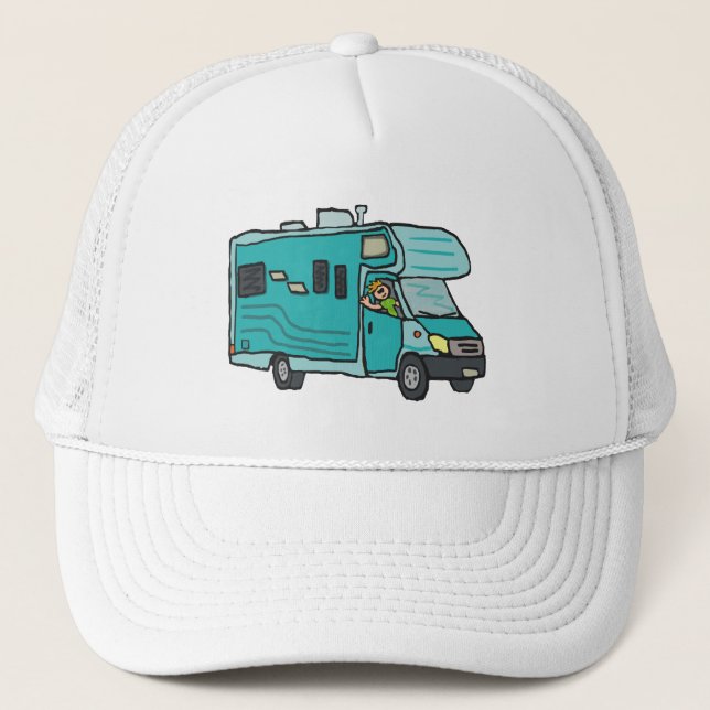 RV Recreational Vehicle Trucker Hat (Front)
