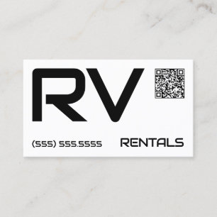 🏕️ RV Rentals Custom QR Business Card