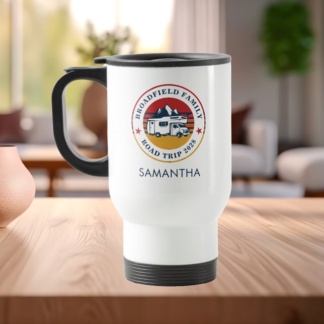RV Road Trip Matching Family Personalised Keepsake Travel Mug (RV Road Trip Matching Family Personalized Keepsake Travel Mug)