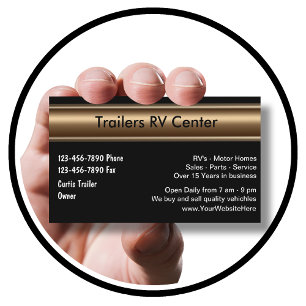 RV Trailer Business Cards