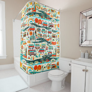 RV Travels Shower Curtain