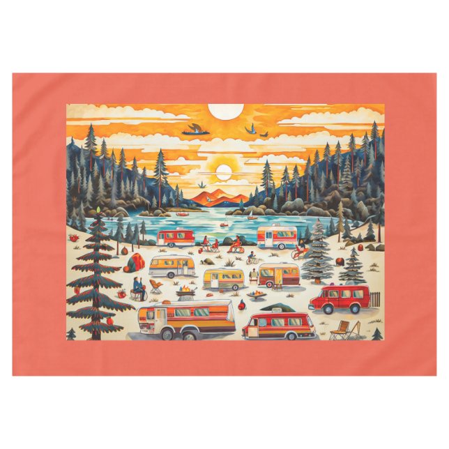 RV Travels Tablecloth (Front (Horizontal))