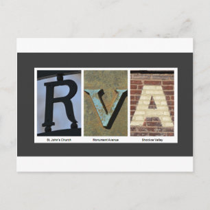 RVA photo collage Postcard