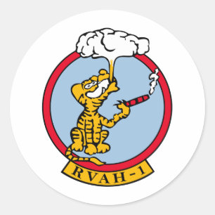RVAH-1 Cool Tigers Classic Round Sticker
