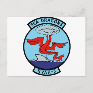 RVAH-3 Sea Dragons Postcard