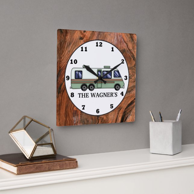 RVing add name wall clock (Office)