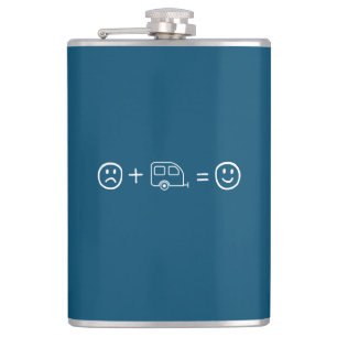 RVing Makes You Happy Hip Flask