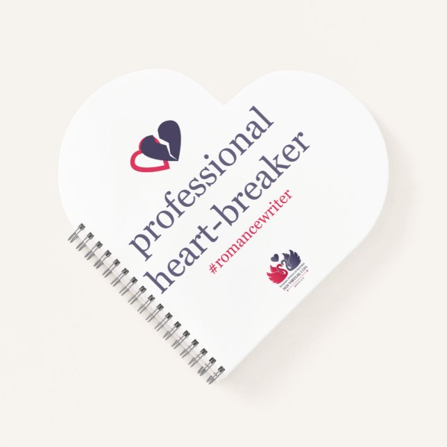 RWA 2020 Virtual Conference Heart Notes Notebook (Front)