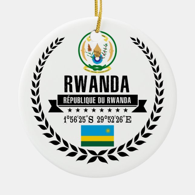 Rwanda Ceramic Ornament (Front)