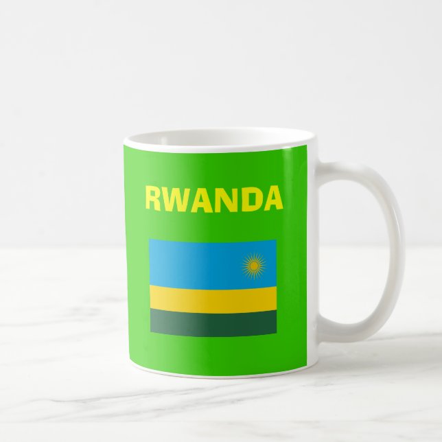 Rwanda Country Code Mug (Right)