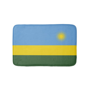 Rwanda flag bath mat