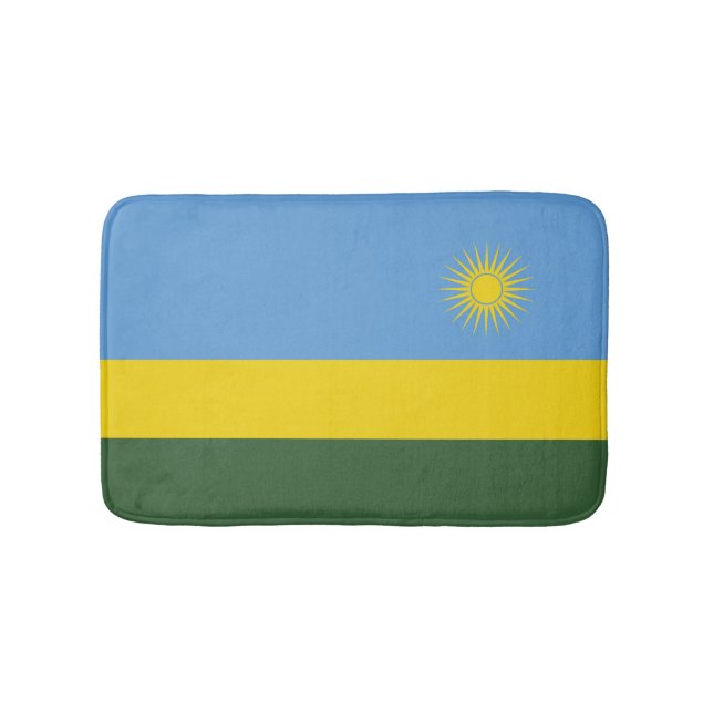 Rwanda flag bath mat (Front)