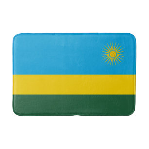 Rwanda Flag Bath Mat