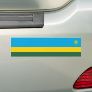 Rwanda Flag Bumper Sticker