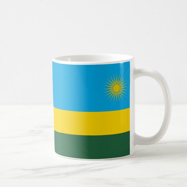  Rwanda Flag Ceramic Coffee Mug (Right)