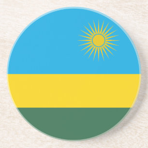 Rwanda Flag Coaster