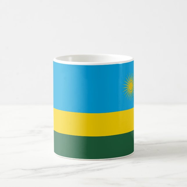Rwanda Flag Coffee Mug (Center)