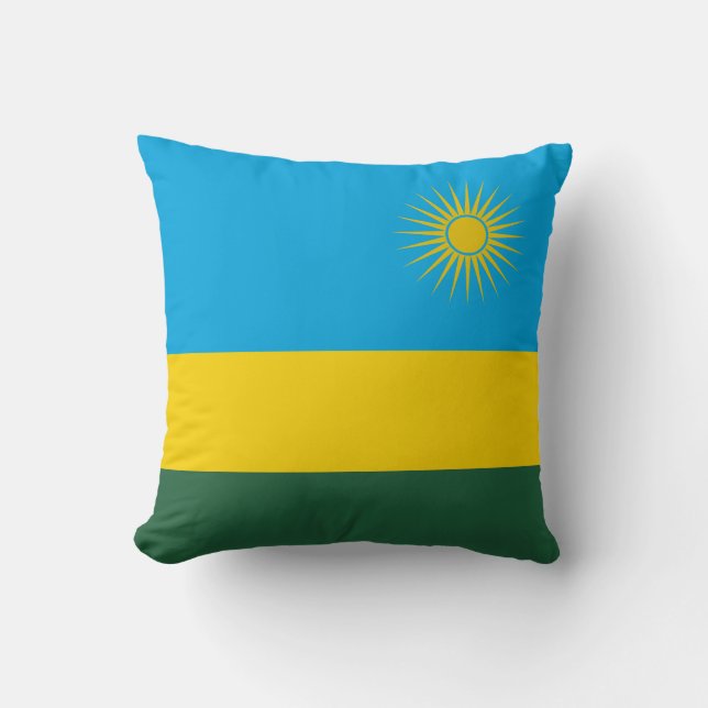 Rwanda Flag Cushion (Front)