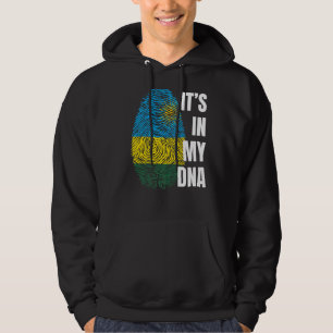 Rwanda Flag Dna Fingerprint Black History Month Hoodie