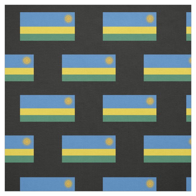 Rwanda Flag Fabric (Swatch)
