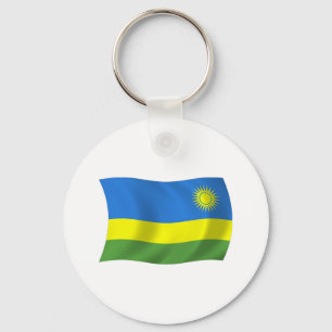 Rwanda Flag Keychain