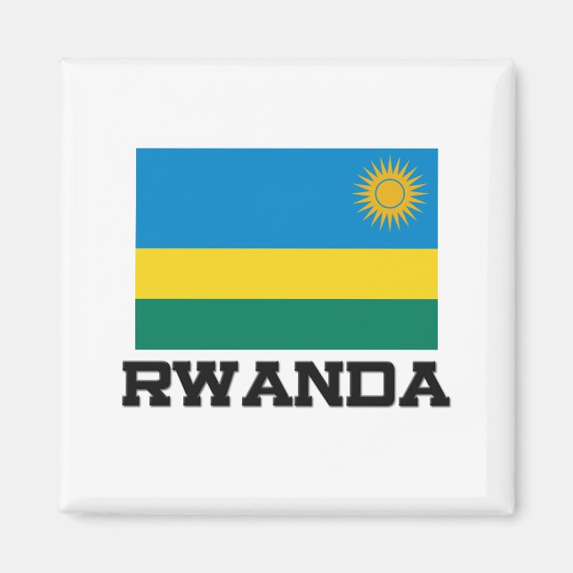 Rwanda Flag Magnet (Front)