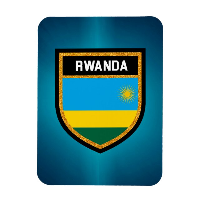 Rwanda Flag Magnet (Vertical)