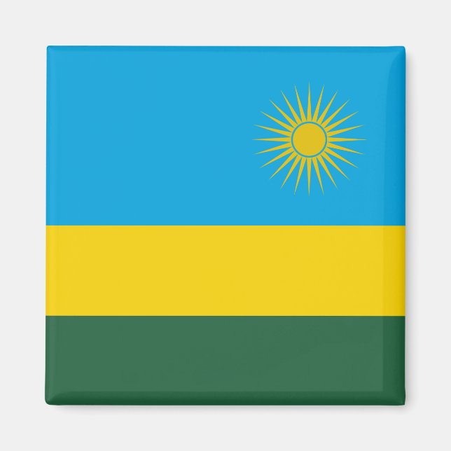 Rwanda Flag Magnet (Front)