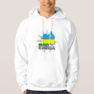 Rwanda Flag Map 2.0 Hoodie
