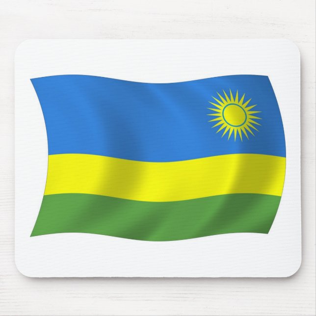 Rwanda Flag Mousepad (Front)