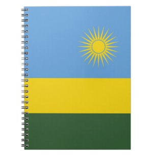 Rwanda flag notebook