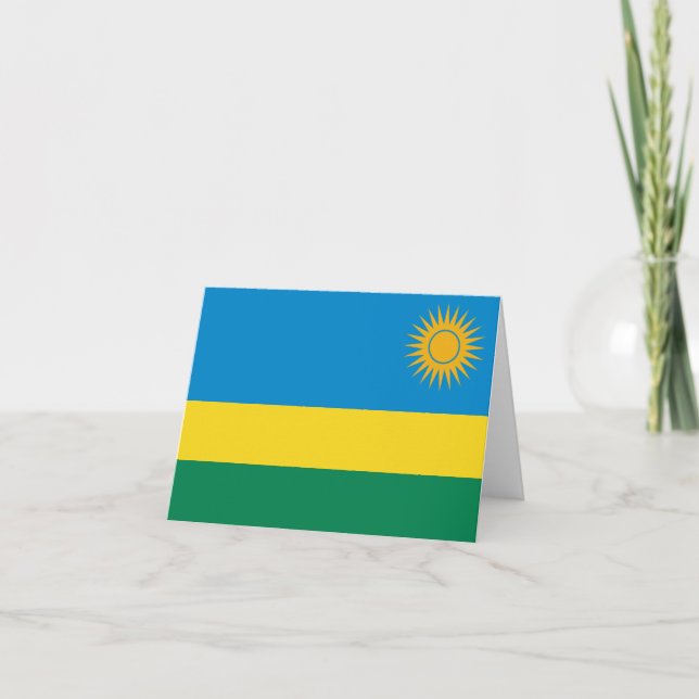 Rwanda Flag Notecard (Front)