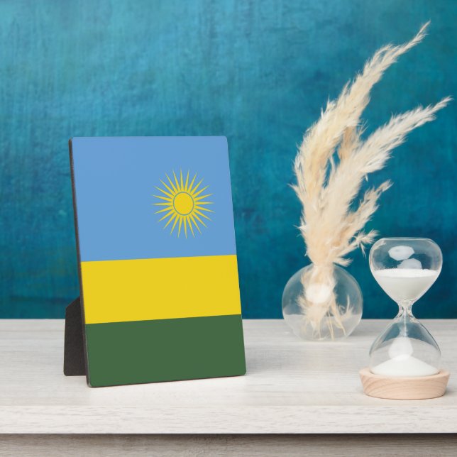 Rwanda flag plaque (Side)
