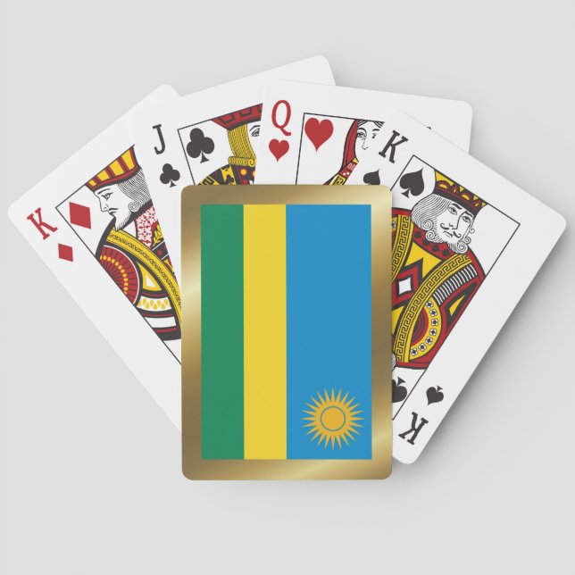 Rwanda Flag Playing Cards (Back)