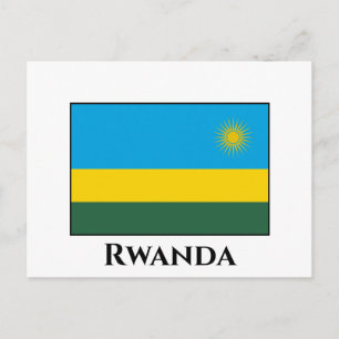 Rwanda Flag Postcard