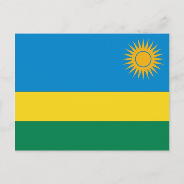 Rwanda Flag Postcard (Front)