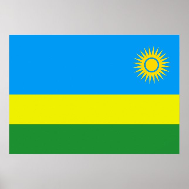 Rwanda Flag Poster (Front)