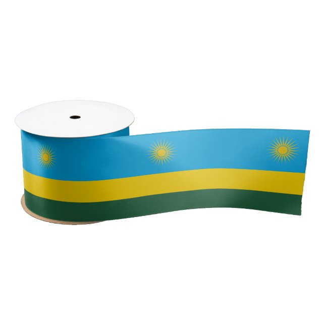 Rwanda Flag Satin Ribbon (Spool)
