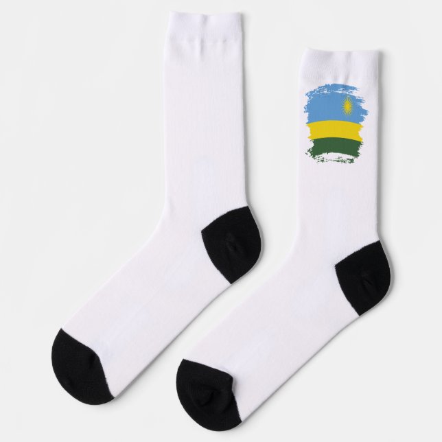 Rwanda flag socks (Left)