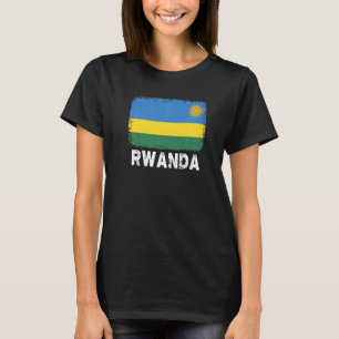 Rwanda Flag  Support Rwandan People Women Men T-Shirt
