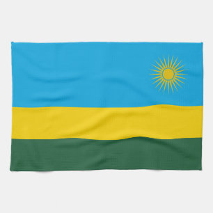 Rwanda Flag Tea Towel