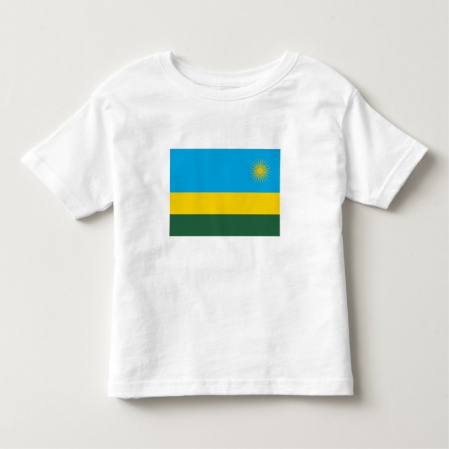 Rwanda Flag Toddler T-Shirt (Front)