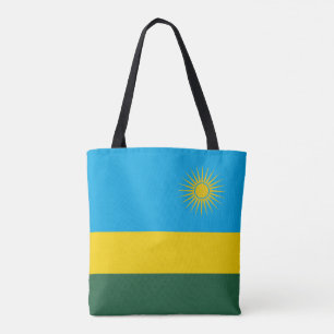 Rwanda Flag Tote Bag