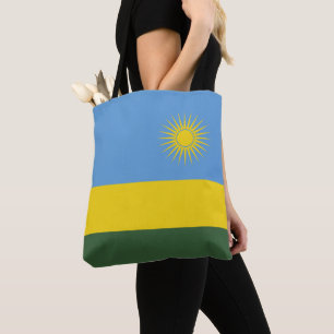 Rwanda flag tote bag